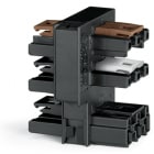 WAGO ELETTRONICA - Connettore di distribuzione per switch.Circuito monofase e farfalla a due vie.3 poli.nero