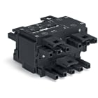 WAGO ELETTRONICA - Connettore di distribuzione da trifase a monofase.con selezione di fase.5 poli/3 poli.nero