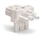 WAGO ELETTRONICA - Distributore tipo T.3 poli.Cod. A.bianco
