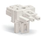 WAGO ELETTRONICA - Distributore tipo T.3 poli.Cod. A.bianco