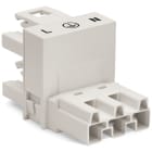 WAGO ELETTRONICA - Distributore tipo h.3 poli.Cod. A.bianco