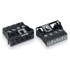 WAGO ELETTRONICA - Presa con innesto a scatto.4 poli.Cod. A.nero