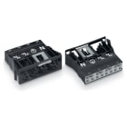 WAGO ELETTRONICA - Presa con innesto a scatto.4 poli.Cod. A.nero