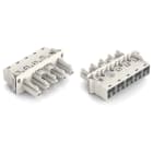 WAGO ELETTRONICA - Presa con innesto a scatto.con interfaccia sporgente.5 poli.bianco 770-725/009-000