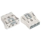 WAGO ELETTRONICA - Spina con innesto a scatto.3 poli.Cod. A.bianco 770-733