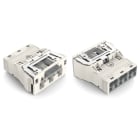 WAGO ELETTRONICA - Spina con innesto a scatto.con contatto di terra diretto.3 poli.bianco 770-733/007-000