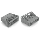 WAGO ELETTRONICA - Presa con innesto a scatto.4 poli.Cod. B.grigio