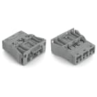 WAGO ELETTRONICA - Spina con innesto a scatto.3 poli.Cod. B.grigio 770-753/062-000