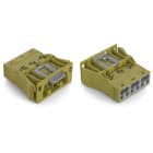 WAGO ELETTRONICA - Spina con innesto a scatto.3 poli.Cod. B.verde chiaro