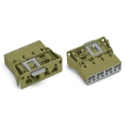 WAGO ELETTRONICA - Spina con innesto a scatto.4 poli.Cod. B.verde chiaro