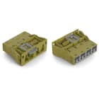 WAGO ELETTRONICA - Spina con innesto a scatto.4 poli.Cod. B.verde chiaro