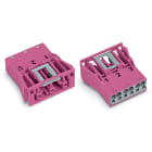 WAGO ELETTRONICA - Presa con innesto a scatto.3 poli.Cod. B.rosa