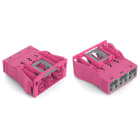 WAGO ELETTRONICA - Presa con innesto a scatto.3 poli.Cod. B.rosa