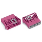 WAGO ELETTRONICA - Presa con innesto a scatto.4 poli.Cod. B.rosa