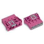 WAGO ELETTRONICA - Spina con innesto a scatto.4 poli.Cod. B.rosa