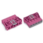WAGO ELETTRONICA - Spina con innesto a scatto.5 poli.Cod. B.rosa