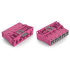 WAGO ELETTRONICA - Spina con innesto a scatto.5 poli.Cod. B.rosa
