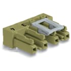 WAGO ELETTRONICA - Presa per circuiti stampati.angolato.4 poli.verde chiaro