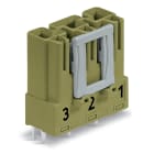 WAGO ELETTRONICA - Spina per circuiti stampati.dritto.3 poli.verde chiaro