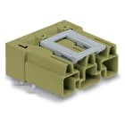 WAGO ELETTRONICA - Spina per circuiti stampati.angolato.3 poli.verde chiaro