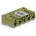 WAGO ELETTRONICA - Spina per circuiti stampati.angolato.5 poli.verde chiaro