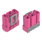 WAGO ELETTRONICA - Spina per circuiti stampati.dritto.3 poli.rosa