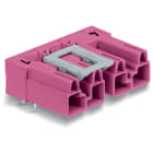 WAGO ELETTRONICA - Spina per circuiti stampati.angolato.4 poli.rosa