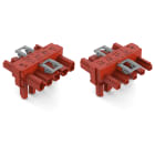 WAGO ELETTRONICA - Distributore tipo T.5 poli.Cod. P.rosso