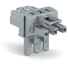 WAGO ELETTRONICA - Distributore tipo T.3 poli.Cod. B.grigio