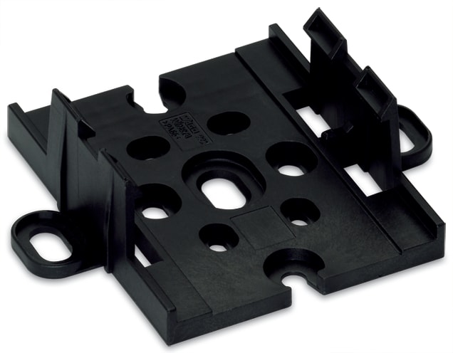 WAGO ELETTRONICA - Piastra di montaggio.per moduli di alimentazione e connessione secondaria.plastica.nero 772-260