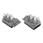 WAGO ELETTRONICA - Modulo connessione secondaria.per cavo piatto.5 x 2,5 mm² + 2 x 1,5 mm².grigio