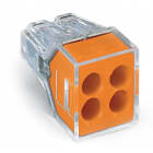 WAGO ELETTRONICA - Connettori per scatole di derivazione PUSH WIRE®.per conduttori rigidi e semi-rigidi.max. 2,5 mm².multicolore