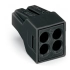WAGO ELETTRONICA - Connettori per scatole di derivazione PUSH WIRE®.per conduttori rigidi e semi-rigidi.max. 2,5 mm².nero