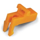 WAGO ELETTRONICA - Blocco.impedisce la chiusura del cursore sezionatore.Tipo inserzione a scatto.arancione 777-300