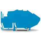 WAGO ELETTRONICA - Supporto barra collettrice.non adatto per l'uso come blocchetto terminale.per guida DIN 35.blu