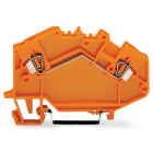 WAGO ELETTRONICA - Morsetto passante per 2 conduttori.2,5 mm².marcatura centrale.arancione