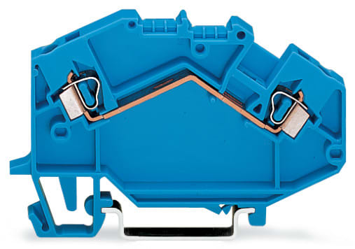 WAGO ELETTRONICA - Morsetto passante per 2 conduttori.2,5 mm².adatto per applicazioni Ex-i.blu