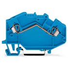 WAGO ELETTRONICA - Morsetto passante per 2 conduttori.2,5 mm².adatto per applicazioni Ex-i.blu