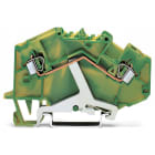 WAGO ELETTRONICA - Morsetto di terra per 2 conduttori.2,5 mm².marcatura centrale.verde-giallo