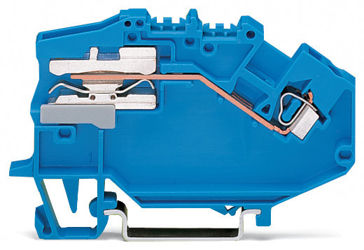 WAGO ELETTRONICA - Morsetto sezionatore del neutro per 1 conduttore.2,5 mm².CAGE CLAMP®.blu