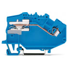 WAGO ELETTRONICA - Morsetto sezionatore del neutro per 1 conduttore.2,5 mm².CAGE CLAMP®.blu