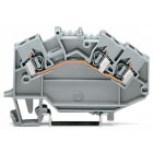 WAGO ELETTRONICA - Morsetto passante per 3 conduttori.2,5 mm².marcatura centrale.grigio