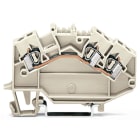 WAGO ELETTRONICA - Morsetto passante per 3 conduttori.2,5 mm².adatto per applicazioni Ex e II.grigio chiaro