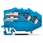 WAGO ELETTRONICA - Morsetto sezionatore del neutro per 2 conduttori.4 mm².CAGE CLAMP®.blu