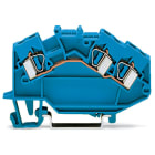 WAGO ELETTRONICA - Morsetto passante per 3 conduttori.4 mm².adatto per applicazioni Ex-i.blu