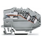 WAGO ELETTRONICA - Morsetto di sezionamento della distribuzione di potenza per 2 conduttori.4 mm².CAGE CLAMP®.grigio