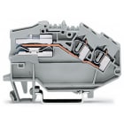 WAGO ELETTRONICA - Morsetto di sezionamento della distribuzione di potenza per 2 conduttori.4 mm².CAGE CLAMP®.grigio