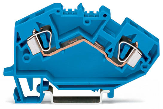 WAGO ELETTRONICA - Morsetto passante per 2 conduttori.6 mm².adatto per applicazioni Ex-i.blu