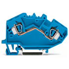 WAGO ELETTRONICA - Morsetto passante per 2 conduttori.6 mm².adatto per applicazioni Ex-i.blu