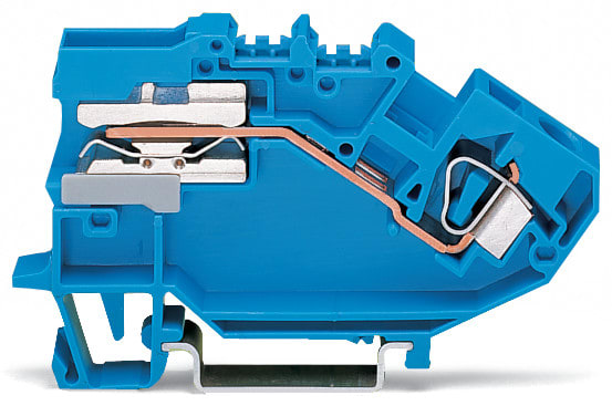 WAGO ELETTRONICA - Morsetto sezionatore del neutro per 1 conduttore.6 mm².CAGE CLAMP®.blu